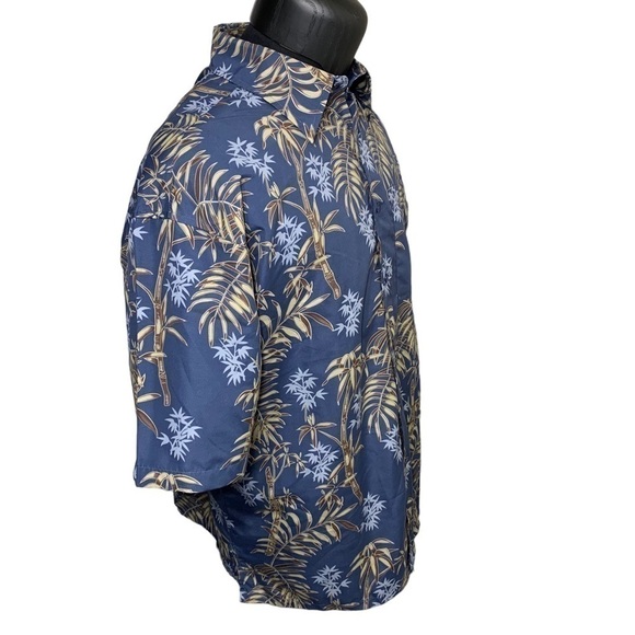 Maui Maui Hawaii Shirt Sz XL Blue Casual Button Down Short Sleeve Tropical Top - Picture 2 of 11